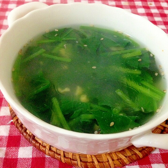 ほうれん草と春雨のスープ☆